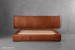 Matlock Kendrix Leather Bed - Grand King XL - Burnt Tan King Extra Length Beds - 3