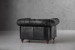 Jefferson Chesterfield Leather Armchair - Distressed Black Armchairs - 3