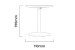 Genoa Patio Dining Table - White Patio Bar Tables - 5