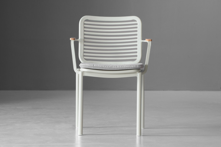 Ceylon Patio Dining Chair - Stone Patio Dining Chairs - 1