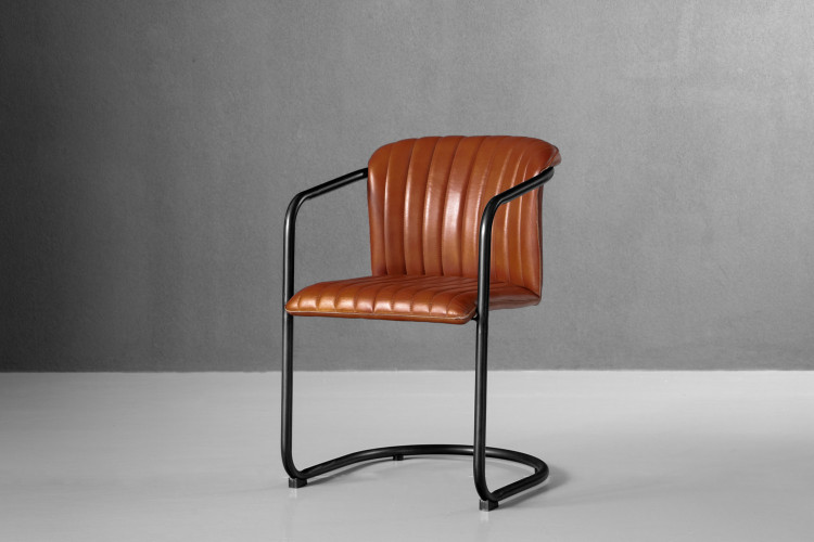 Arizona Leather Dining Chair - Bourbon Arizona Dining Chair Collection - 1