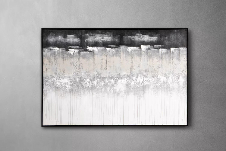 Glacier - Hand Painted Canvas Art Canvas Art - 1