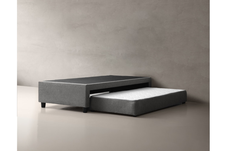 Jupiter Dual Function Kids Bed Base - 3/4 - Charcoal Three Quarter Bed Bases - 3