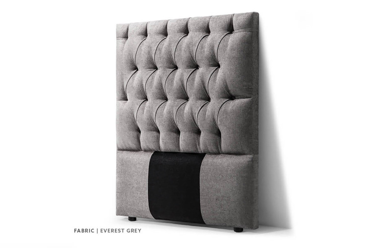 Catherine Headboard - 3/4 - Everest Grey Three Quarter Headboards - 1
