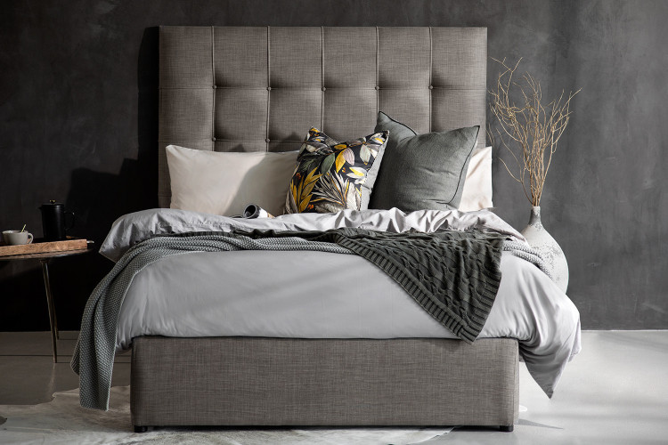Ariella Bed - Queen XL - Alaska Grey Queen Extra Length Beds - 1