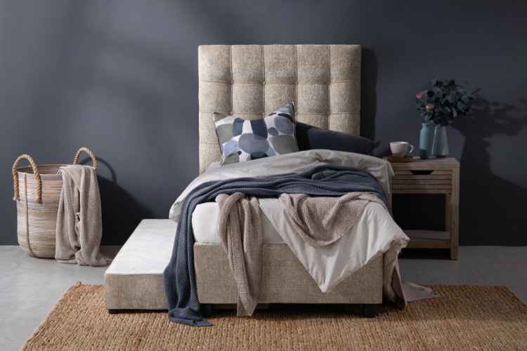 Alexa Dual Function Bed - 3/4 - Bone Three Quarter Beds - 1