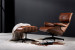 Snowden Leather Lounge Chair - Tan Leather Loungers - 1