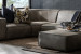 Jagger Leather Modular - Corner Couch With Ottoman - Graphite Living Room Furniture - 3