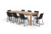 Montreal Halo 8-Seater Dining Set (2.4m) - Ebony 8-Seater Dining Sets - 4