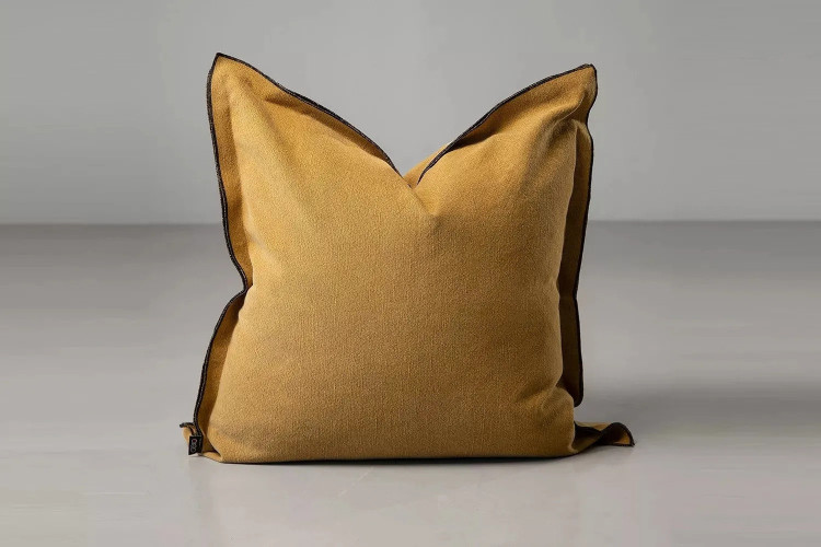 Honey Mustard Black - Duck Feather Scatter Cushion Scatter Cushions - 1
