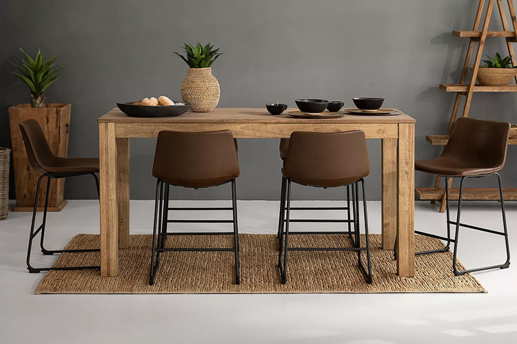 Belmont Harvey 6-Seater Counter Bar Set - Brown Bar Sets - 1
