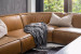 Jagger Leather Modular - Grand Corner Couch with Ottoman - Sahara Corner Couches - 6