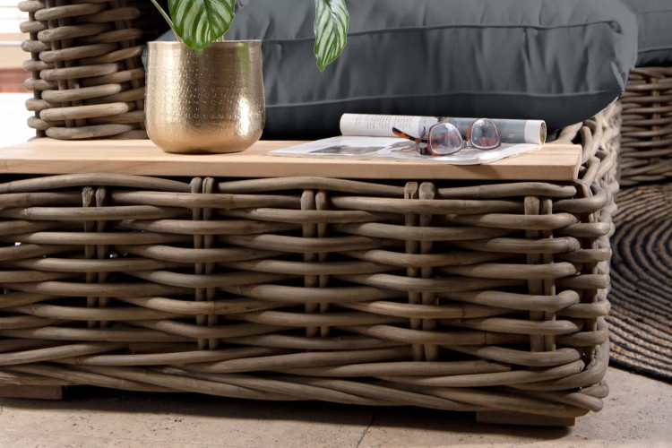 Panama Corner Patio Lounge Set - Slate Corner Patio Lounge Set - 1