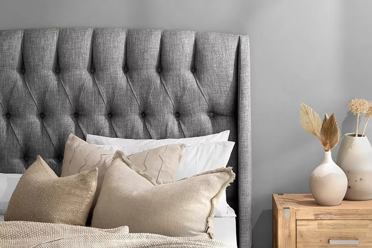 Aubrien Headboard - Single - Fusion Grey Single Headboards - 1