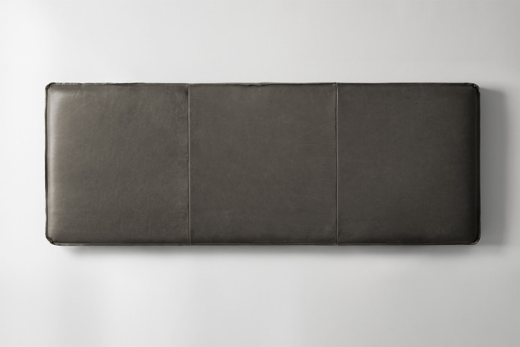 Matlock Leather Headboard - King - Charcoal King Headboards - 1