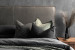 Matlock Leather Headboard - King - Charcoal King Headboards - 4