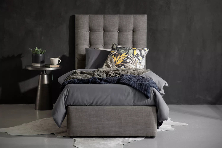 Ariella Bed - Single - Alaska Grey Single Beds - 1