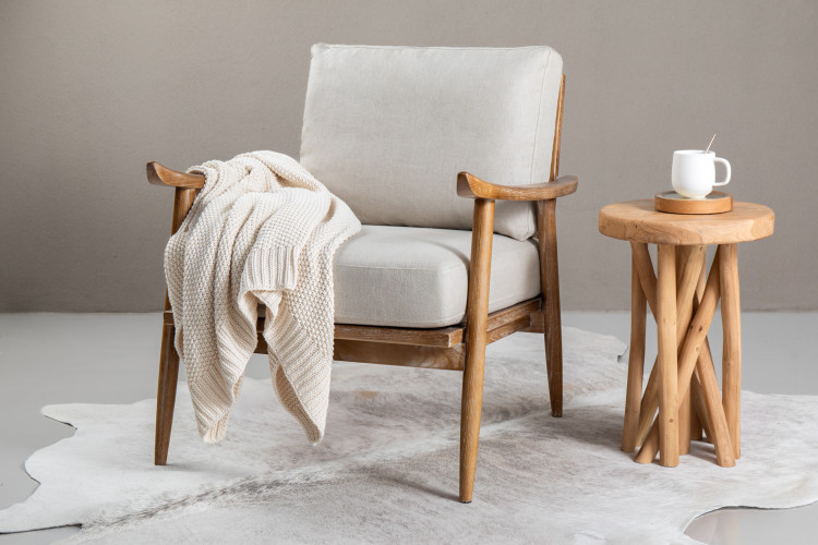 Serene Armchair - Taupe Armchairs - 1
