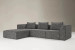 Montclair Modular - L-Shape Couch - Moonshadow Fabric Modular Couches - 2