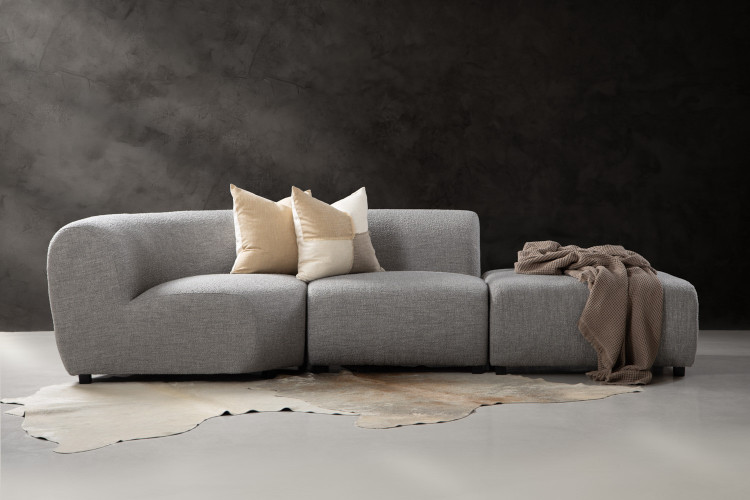 Wentworth Modular  Open 3-Seater Couch - Ash Drift Home - 1