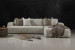Orclan L-Shape Couch - Ivory Drift Home - 1
