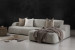 Orclan L-Shape Couch - Ivory Drift Home - 5