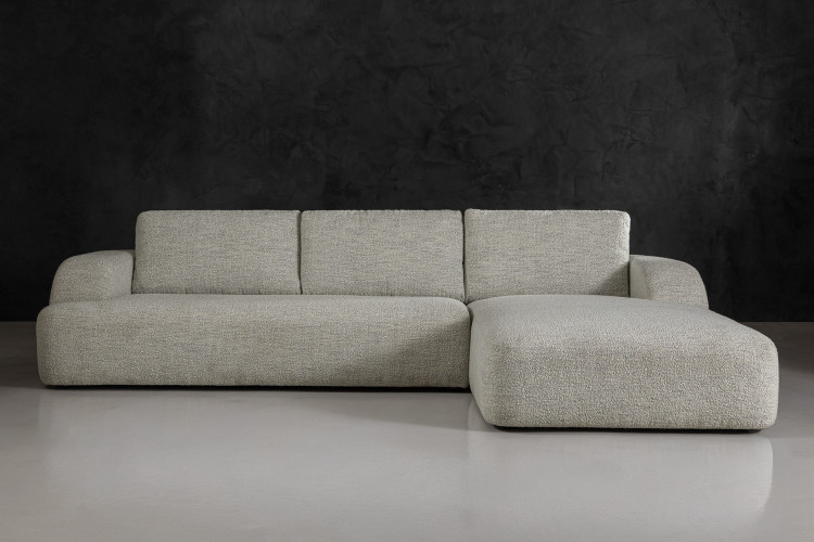 Orclan L-Shape Couch - Ivory Drift Home - 1