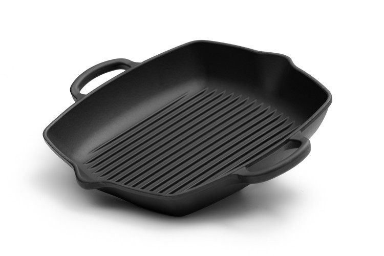 Nouvelle Cast Iron Square Grill-30cm- Matte Black Home - 1