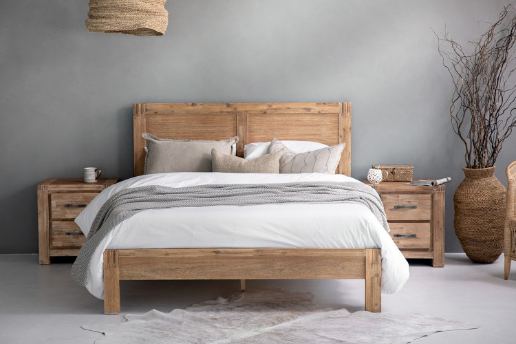 Vancouver Acacia Wood Bed - Double Double Beds - 2