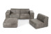 Jagger Leather Modular - Daybed - Graphite Daybed Couches - 5