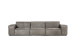 Jagger Leather Modular - 4-Seater Couch - Graphite 4-Seater Leather Couches - 2