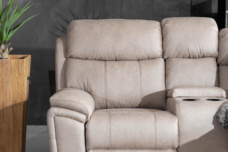 Ossian 2-Seater Cinema Recliner - Sandstone 2 Seater Recliners - 1