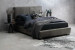 Sienna Leather Bed - Carbon Grey - Queen Queen Size Beds - 1