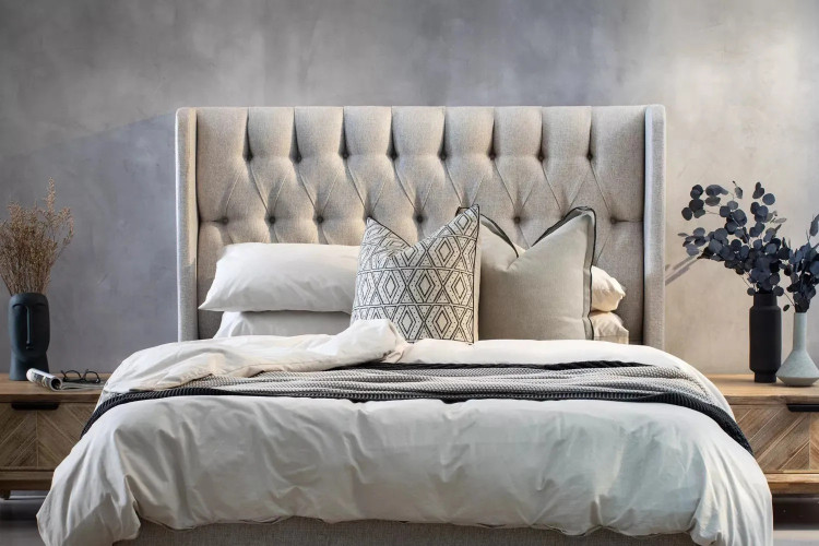 Genevieve Headboard - Queen - Smoke Queen Headboards - 2