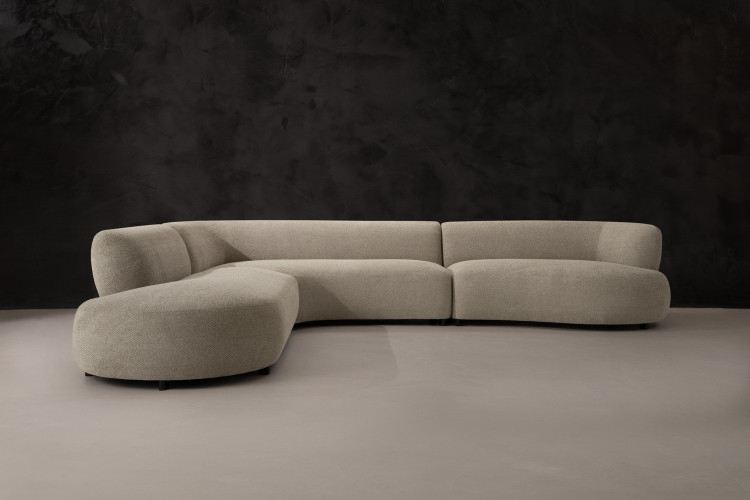 Lunessence L-Shape Couch - Serenity Sand Living Room Furniture - 1