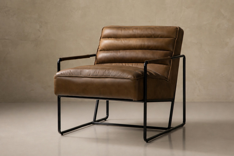 Remilyn Leather Armchair - Wild Maple Home - 1