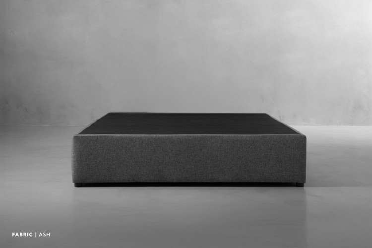 Zoey Upholstered Bed Base - Queen - Ash Queen Bed Bases - 1