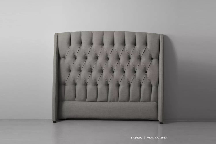 Aubrien Headboard - King - Alaska Grey King Headboards - 1