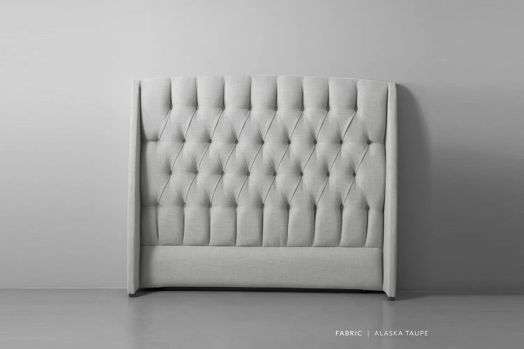 Aubrien Headboard - King - Alaska Taupe King Headboards - 2