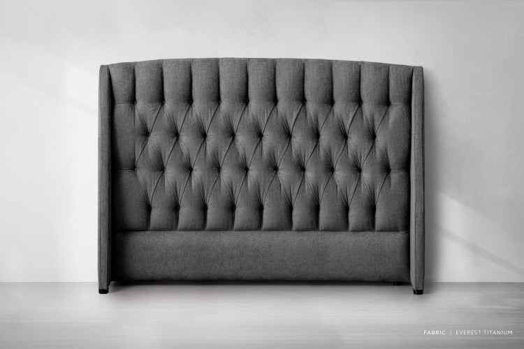 Aubrien Headboard - King - Everest Titanium King Headboards - 1