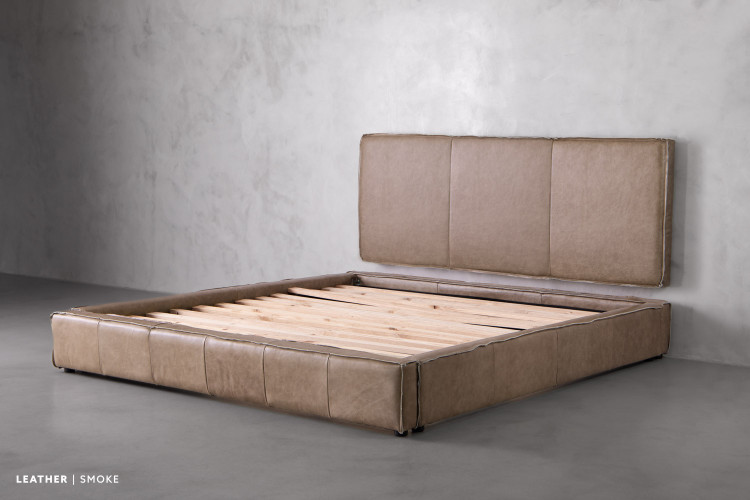 Matlock Kendrix Leather Bed - King XL King Extra Length Beds - 6