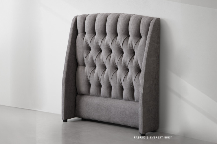 Aubrien Headboard - 3/4 - Everest Grey Three Quarter Headboards - 1