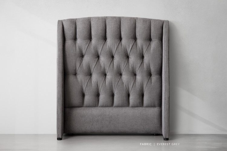 Aubrien Headboard - 3/4 - Everest Grey Three Quarter Headboards - 1