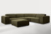 Jagger Modular - Corner Couch With Ottoman - Dawn Ivy L-Shaped & Corner Couches - 1
