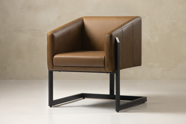 Elson Leather Dining Chair - Wild Maple Dining Room Furniture - 1