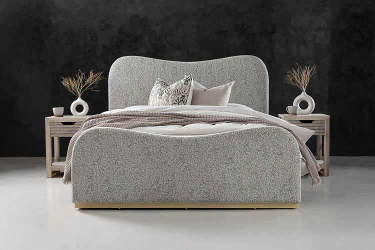 Bellattè Bed - Double - Avalon Taupe Double Beds - 1