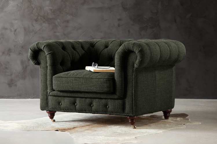 Jefferson Chesterfield Armchair - Juniper Armchairs & Lounge Chairs - 9