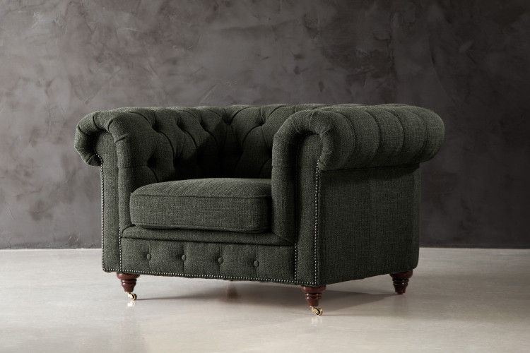 Jefferson Chesterfield Armchair - Juniper Armchairs & Lounge Chairs - 9