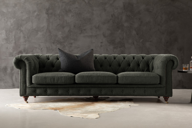 Jefferson Chesterfield 3-Seater Couch - Juniper 3 - Seater Couches - 10