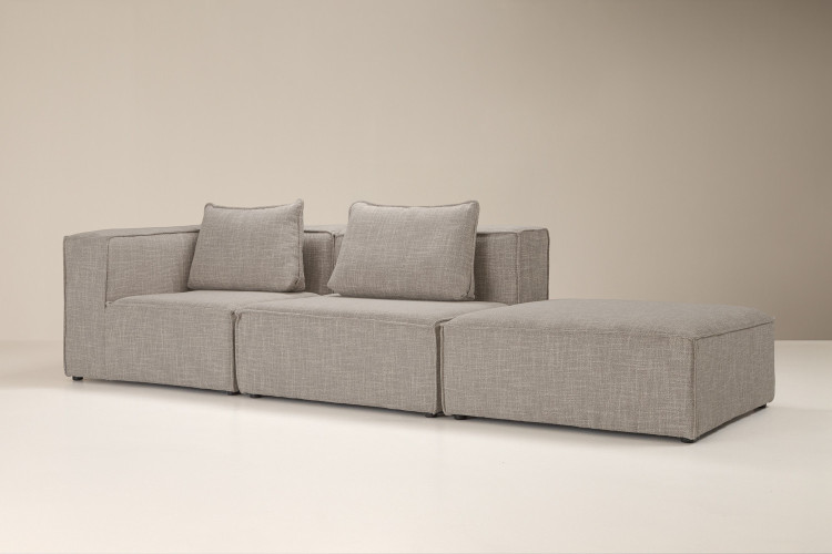 Montclair Modular Open 3-Seater Couch - Stormy Haze 3 - Seater Couches - 1